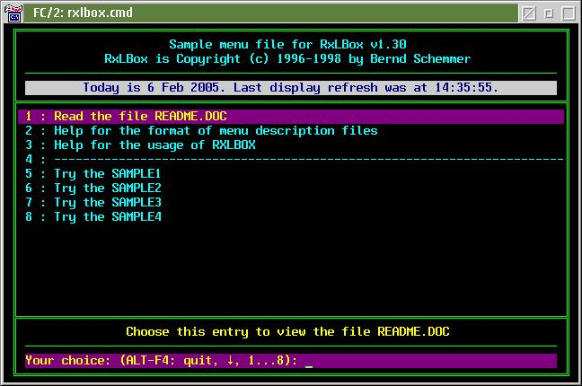 rxlbox sample screen shot