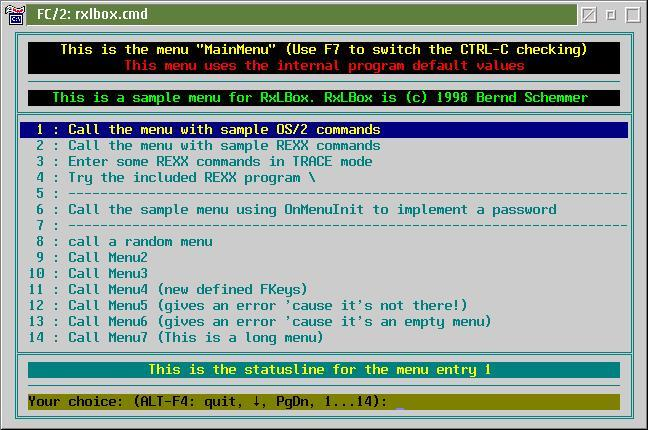 rxlbox sample screen shot
